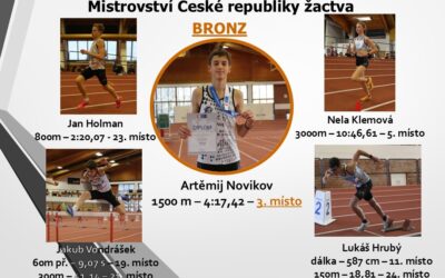 Bronz z MČR žactva díky Artěmiju Novikovovi